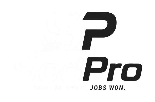 SodPro quote screen showing an estimate prepared on a phone